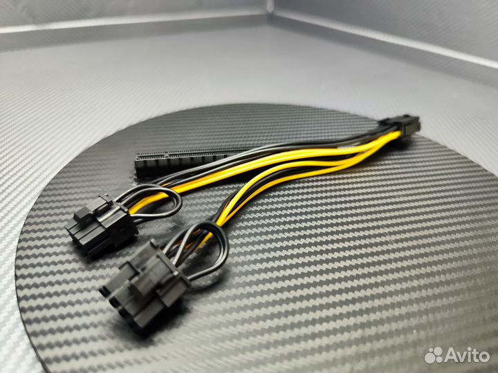 Удлинитель питания видеокарты 6pin - 6+2pin pci-e