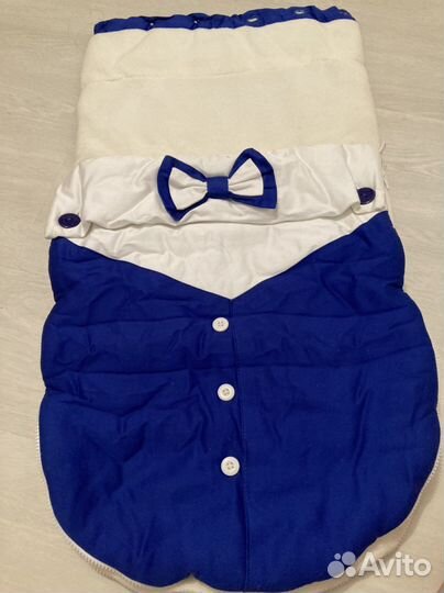 Конверт, комбинезон и шапочка