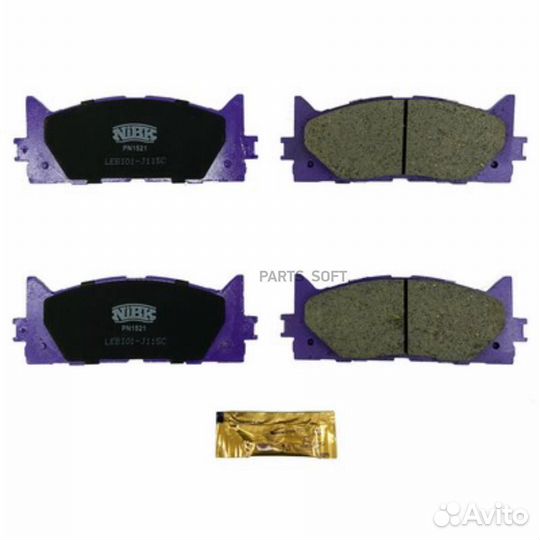 Nibk PN1521 PN1521-nibk колодки дисковые п.\ Toyot