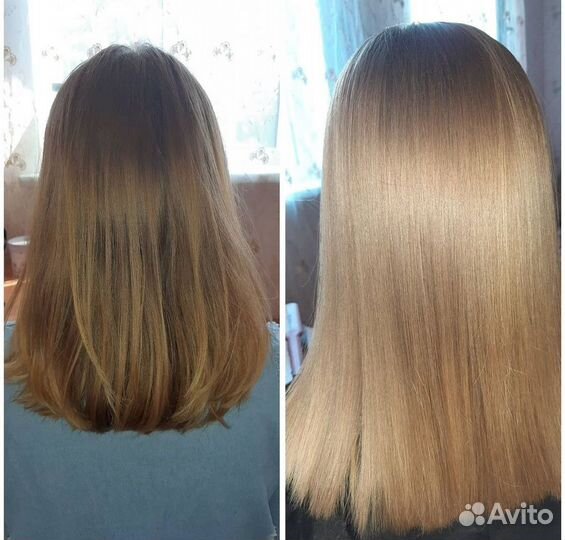 Кератиновое выпрямление волос