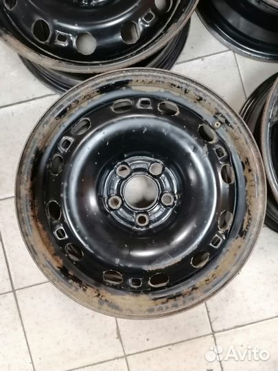 Диски штамп R15 5x100 et38 d57.1 6J б/у (3шт)