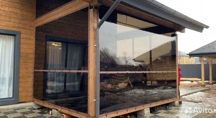 Мягкие окна на террасу, беседку