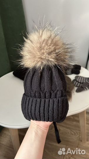 Зимний комплект шапка и снуд