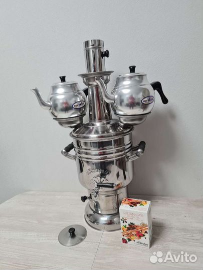 Самовар на дровах 6л Новый Турецкий