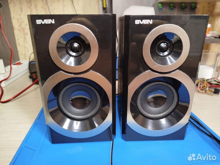Колонки sven SPS-619 серебристый