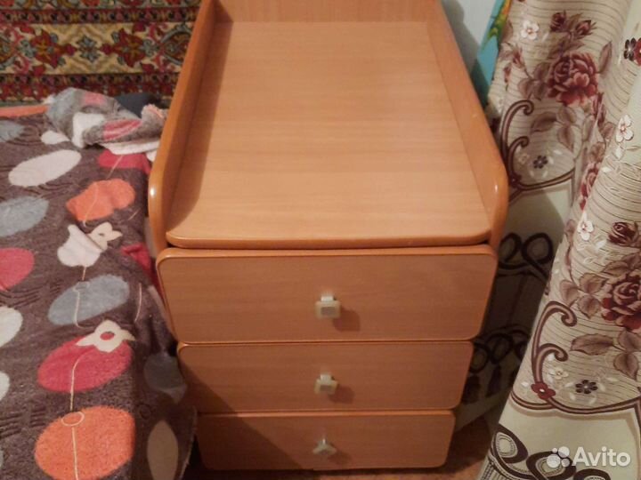 Детская кроватка трансформер с комодом, с матрасом