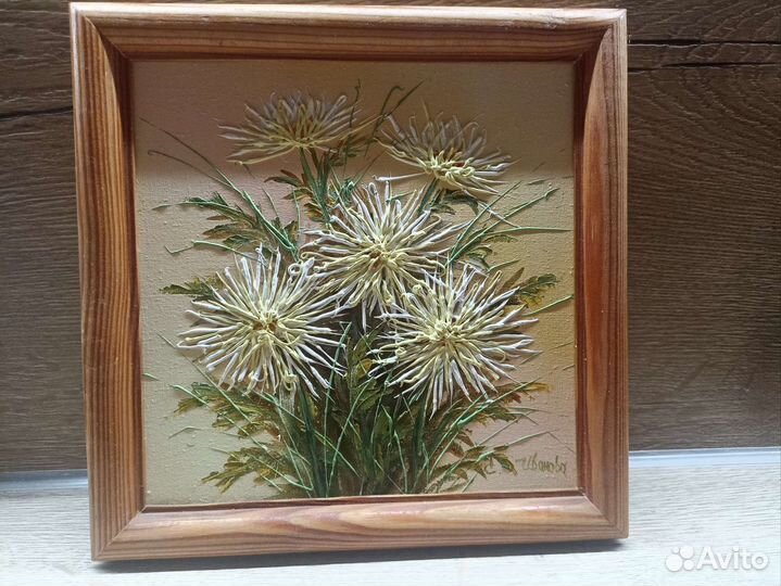 Картина маслом на холсте цветы