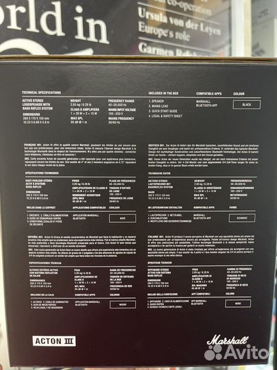 Колонка Marshall Action lll black