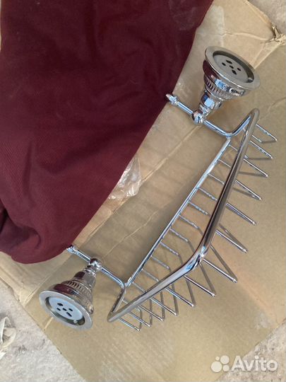 Угловая полка в ванную