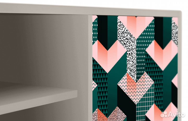 Тв-тумба T2 - Сатин - Geometric Madness