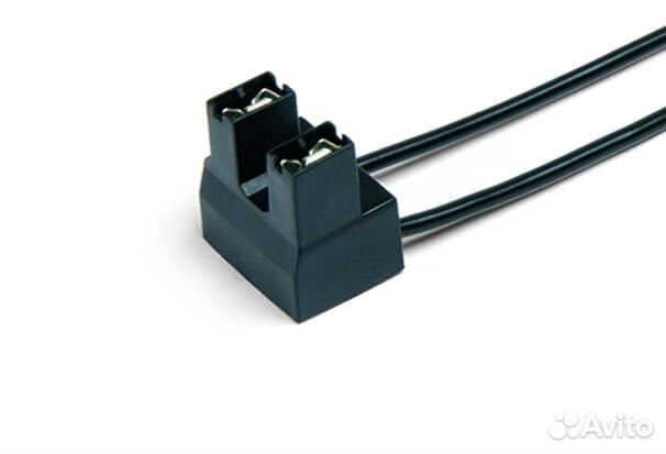 Разъем 926319-1 2-х контактный угловой для фары h7