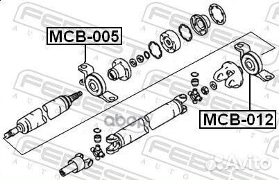 Подшипник подвесной карданного вала MCB012 Febest