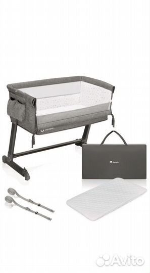 Детская кроватка Lionelo Theo Grey Stone Natural