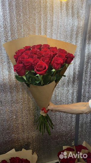 Розы 25 штук 80 см