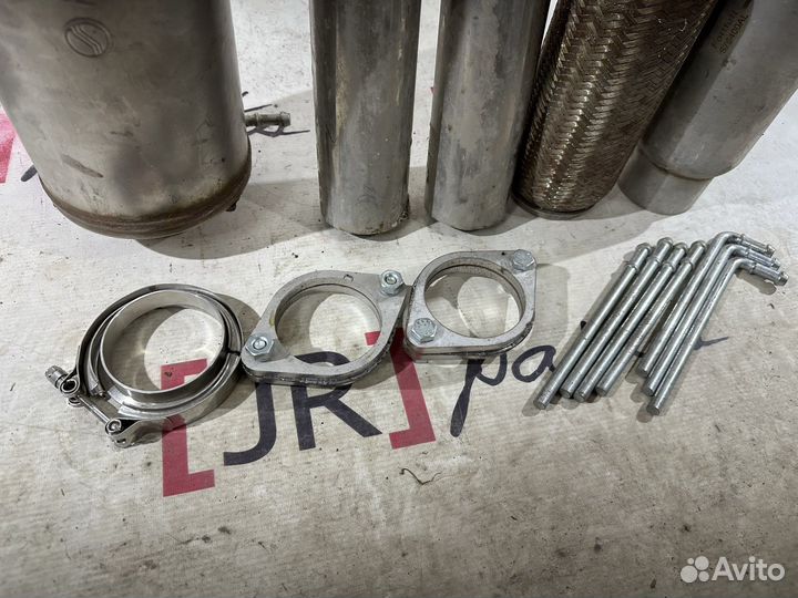 Выхлопная трасса 76мм. нержавеющая сталь