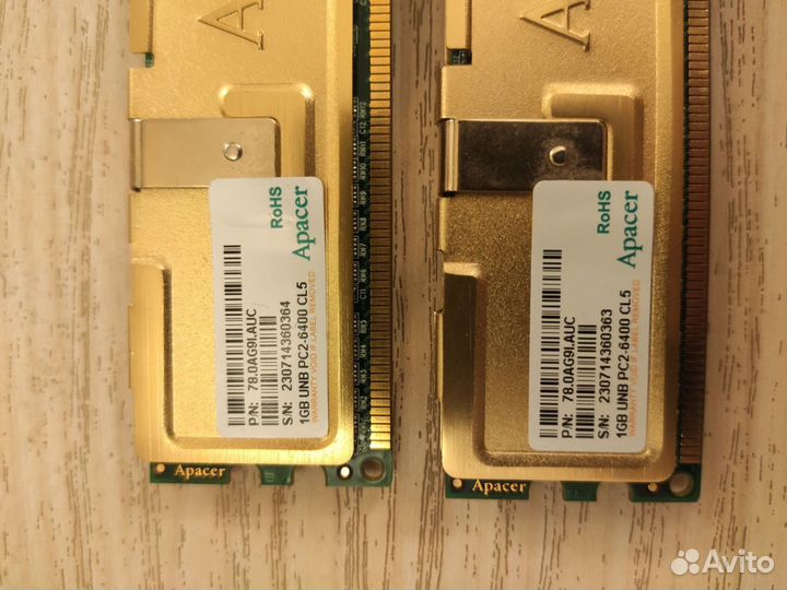 Оперативная память DDR2 1GB 800MHz