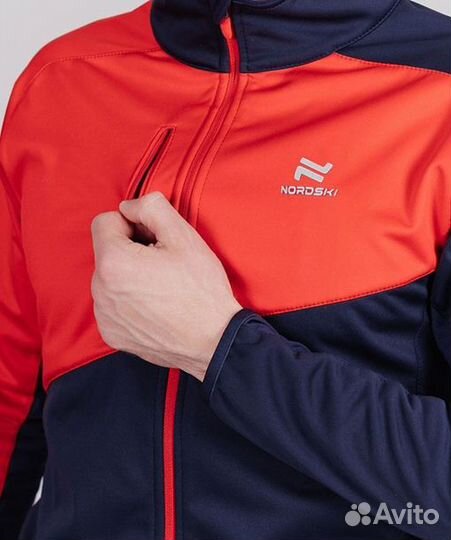 Разминочный костюм Nordski Premium Blueberry/Red