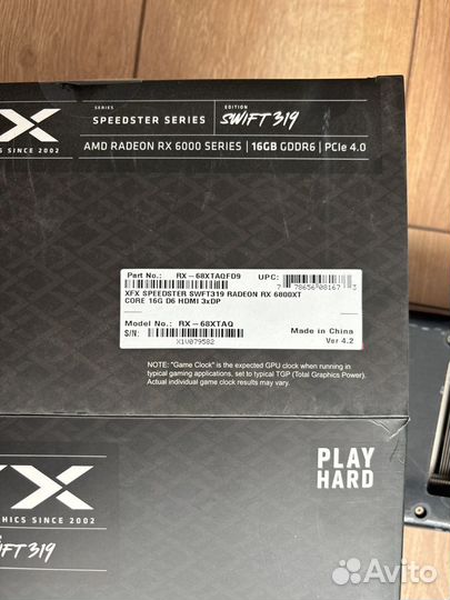 Видеокарта RX 6800 XT 16GB XFX Speedster swft 319