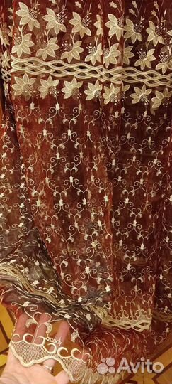 Тюль комплект 2 штуки