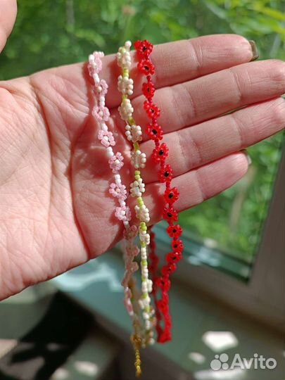 Чокер из японского бисера