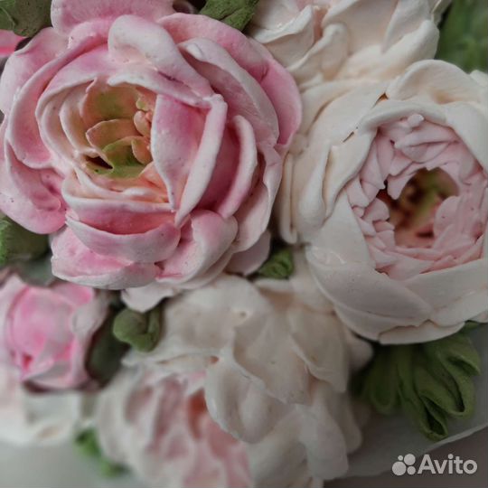 Букет съедобный из зефирных пионов