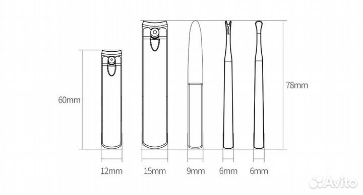 Маникюрный набор Xiaomi Nextool 5 предметов