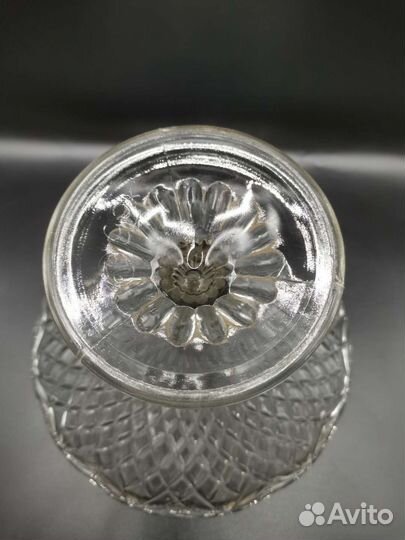 Ваза на ножке Конфетница Стекло СССР