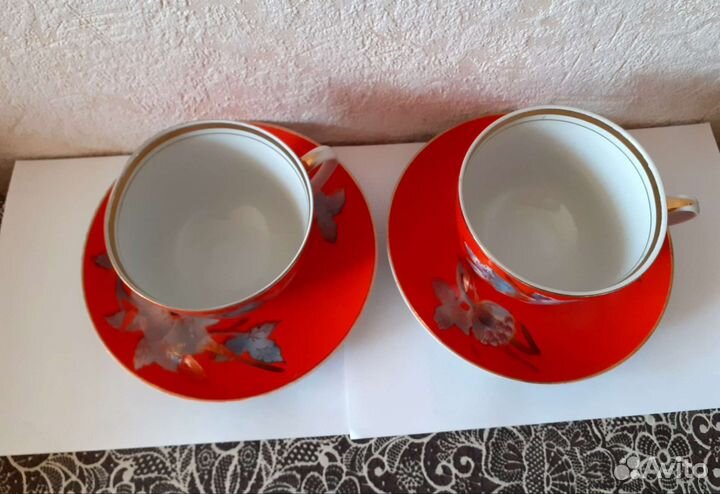 Большая чайная пара. Мальва. Барановка