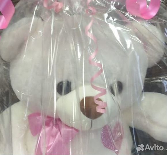 Большой плюшевый мишка 60см новый