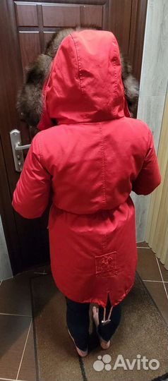 Парка с мехом кролика