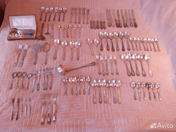 Ложки и Вилки мельхиор СССР
