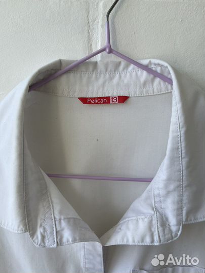 Рубашки белые для девочки на рост от 150см