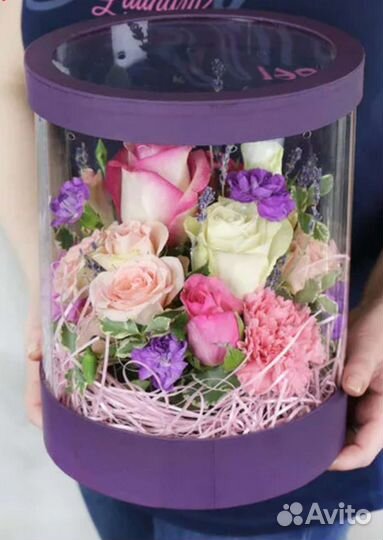 Коробка аквариум и круглая коробка под заказ