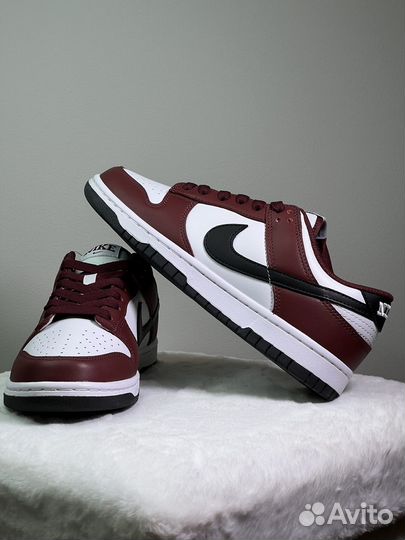 Кроссовки Nike Dunk Low Dark Team Red Black