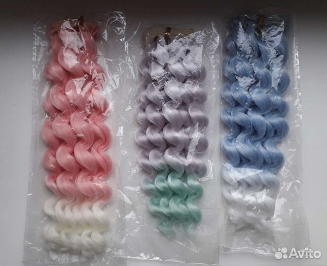 Парик/цветные волосы для кукол