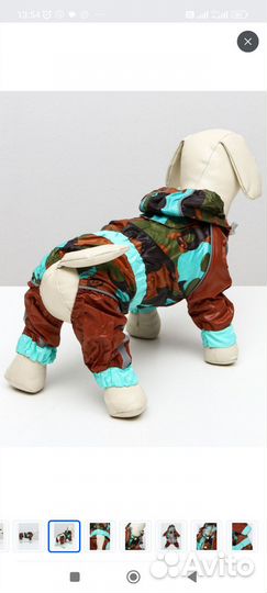 Комбинезон дождевик для собаки