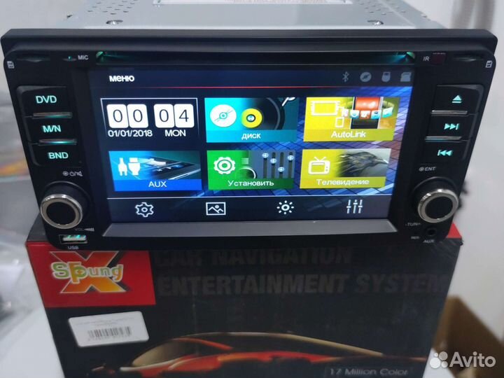 Штатная магнитола Toyota X-Sound 200х100,GPS/DVD