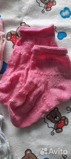 Носочки и царапки для новорожденного