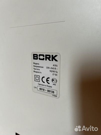 Воздухоувлажнитель-воздухоочиститель Bork А701