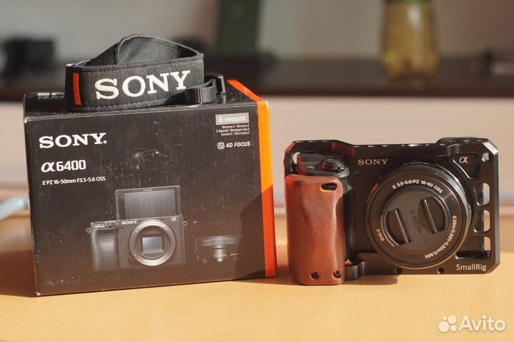 Фотоаппарат sony a6400 kit 16-50 + клетка smallrig