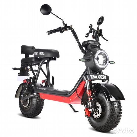 Электроскутер White siberia mini R 2.0 black