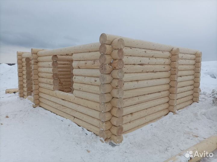 Сборка срубов