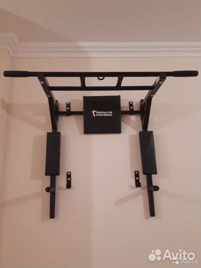 Турник, брусья, пресс 3 в 1 - 200 кг Черный