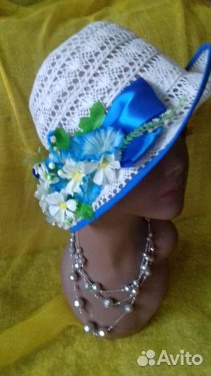 Новая красивая шляпа шапка головной убор