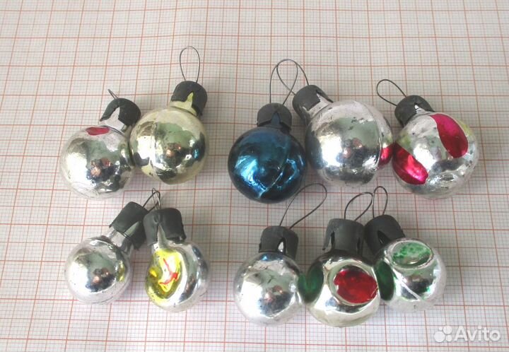 Елочные игрушки из набора Малютка