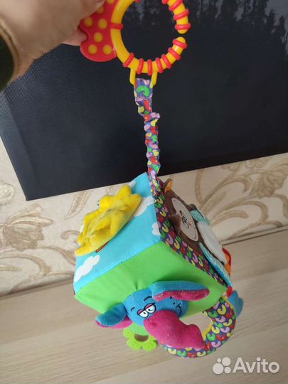 Развивающая игрушка-куб, мягкая