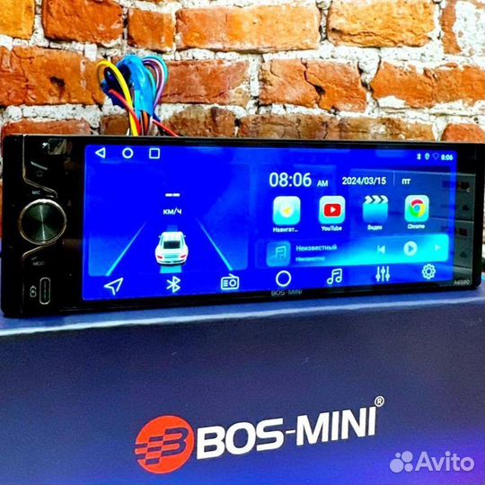 Магнитола 1din Bos-Mini A658D 2/32 Новая