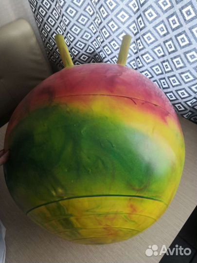 Мяч гимнастический с рожками 40 см