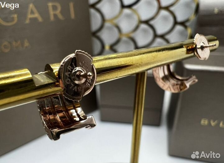 Серьги bvlgari B.zero1