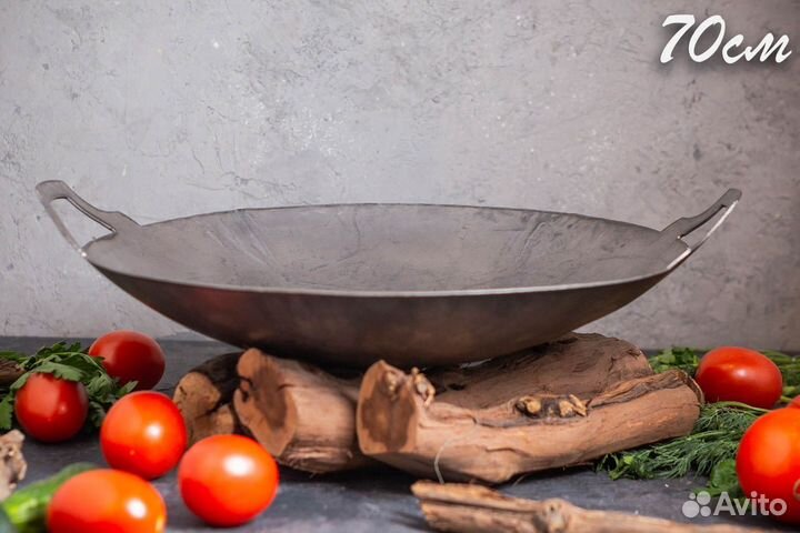 Сковорода Садж из стали 70 см с подставкой Карфаге